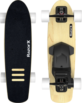 Skateboard elettrico RazorX in versione Longboard 