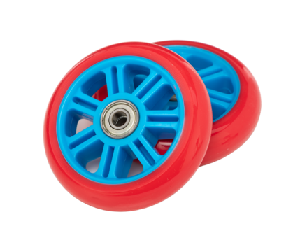 Berry 95mm Wheels w/ Bearings – Blue/Red