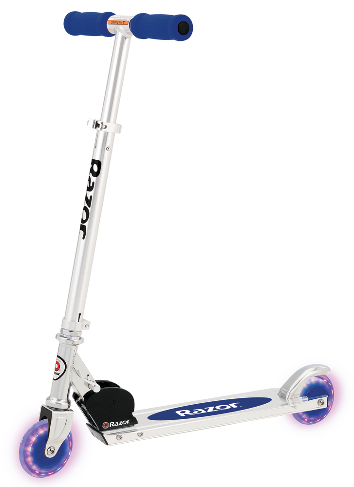 A Scooter with Light Up Wheels - Razor