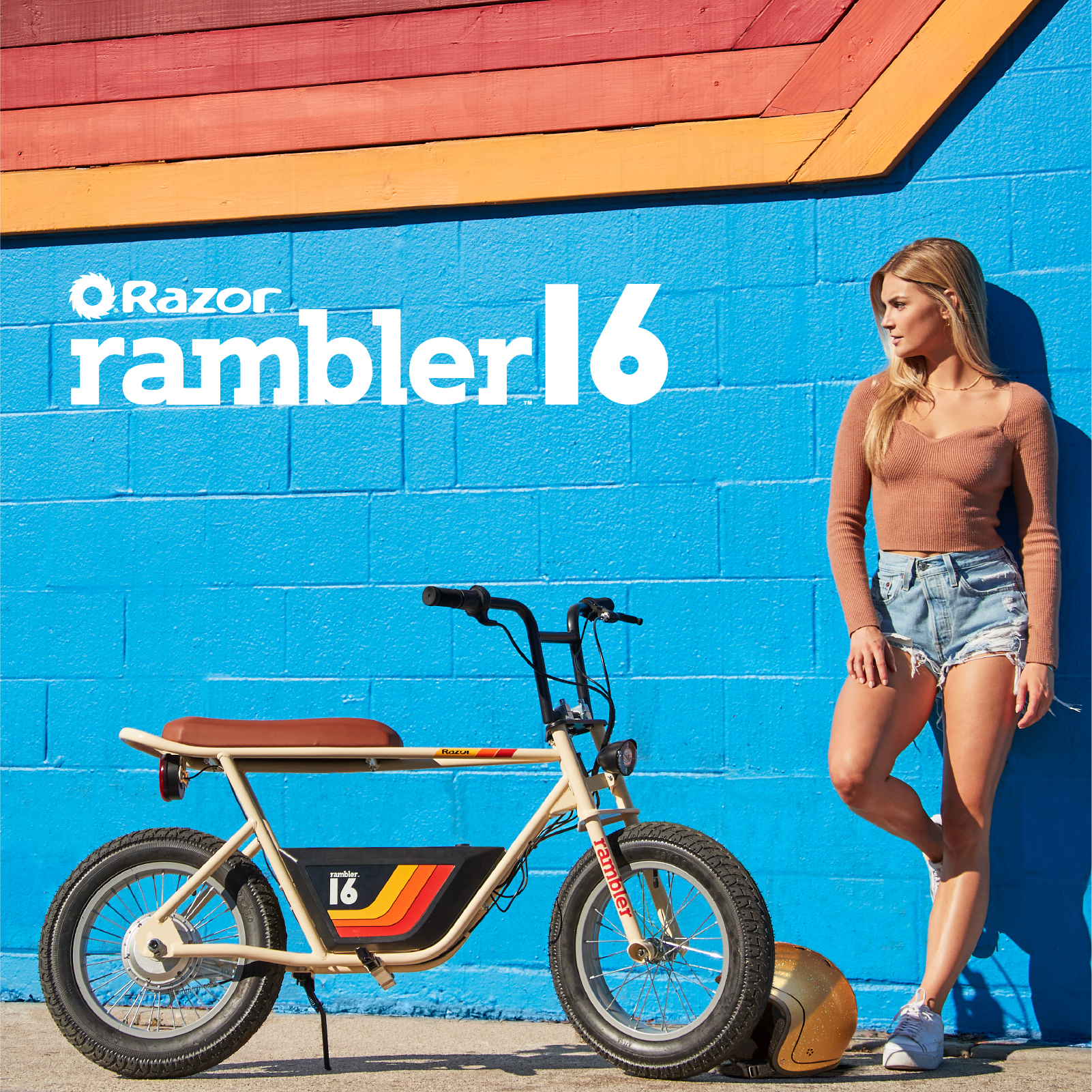 Best Buy: Razor Rambler 16 eBike w/ 11.5 Miles Max Operating Range and 15.5  mph Max Speed Large Tan 15128785