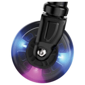 Kick2Glow in black front wheel