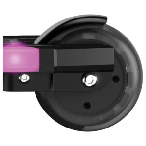 Kick2Glow in black rear wheel