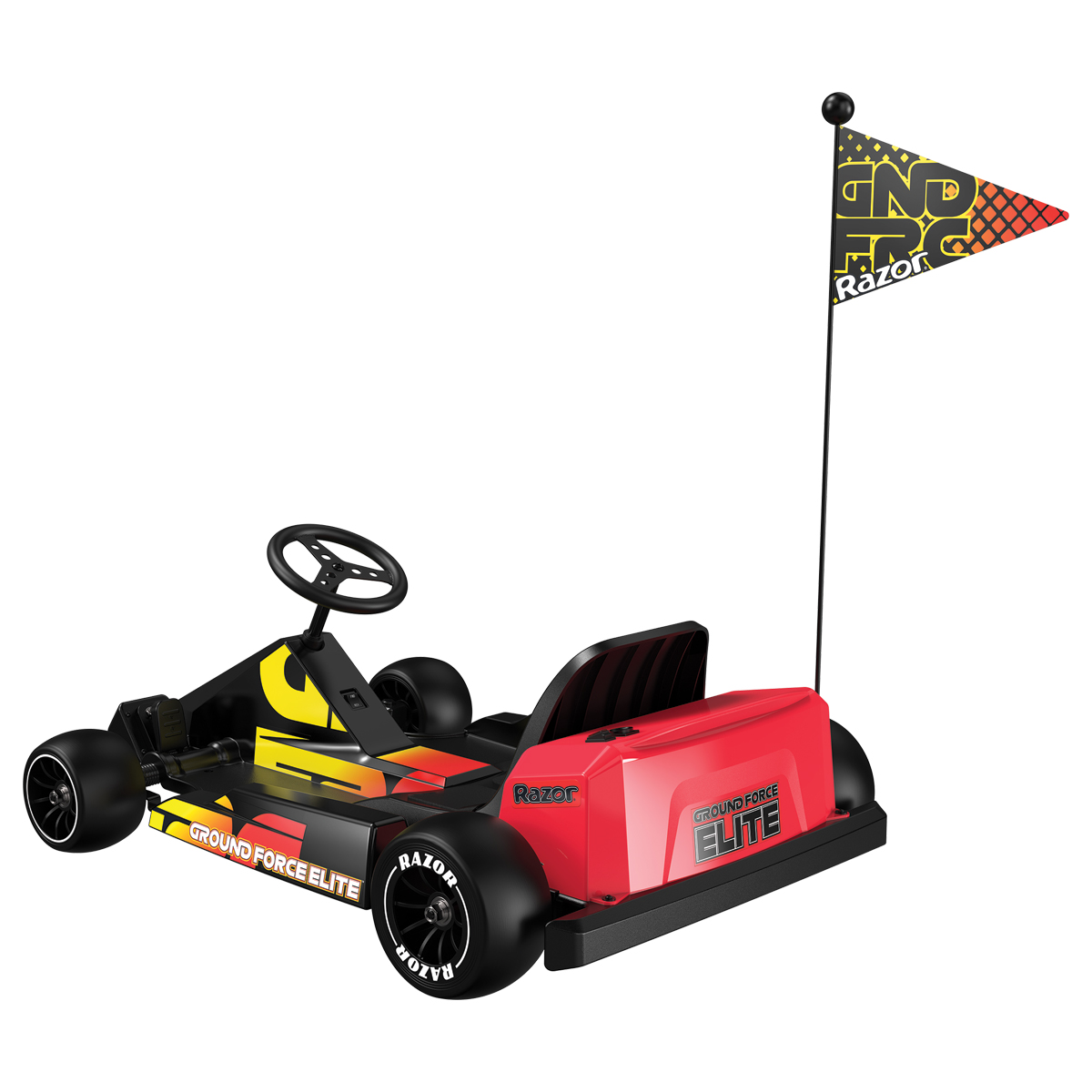 Ground Force Elite back view with flag