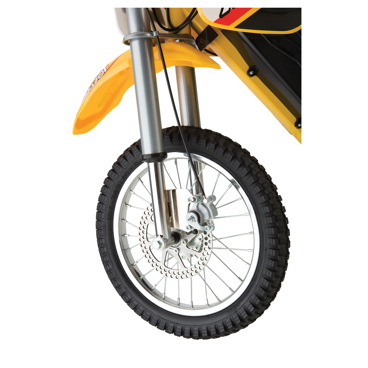 MX650 in yellow front wheel