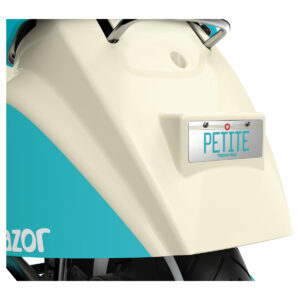 PocketMod Petite in blue name plate