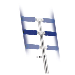 A2 Scooter handlebar adjustment in blue