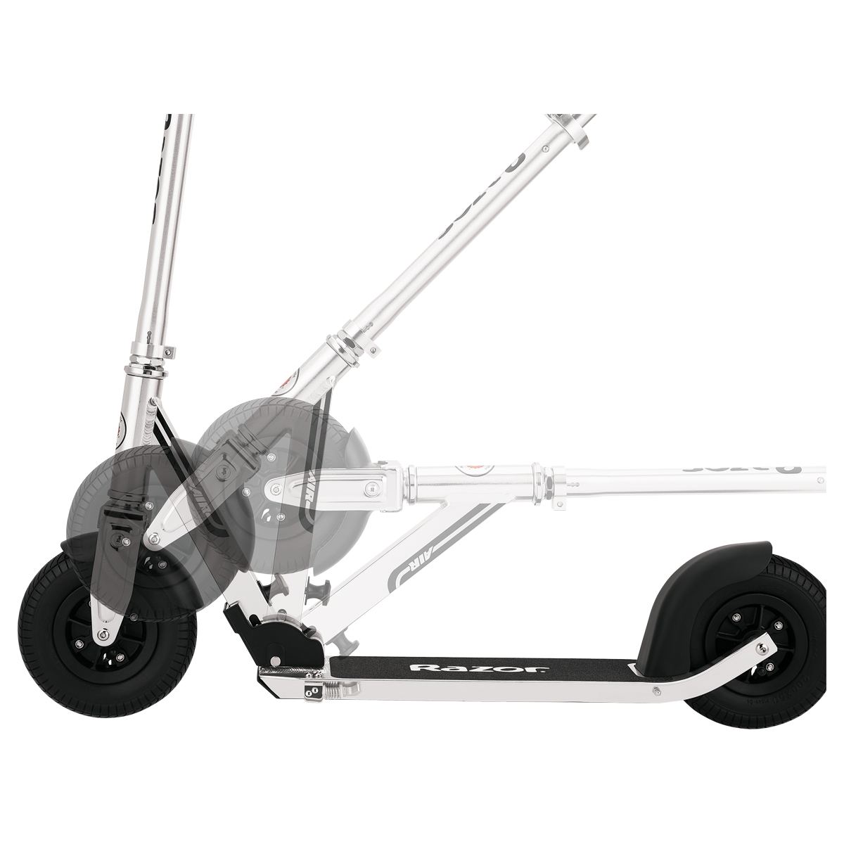A5 Air Scooter folding in silver