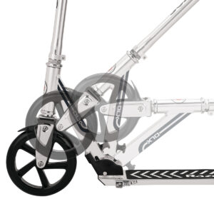 A5 DLX Scooter folding in silver