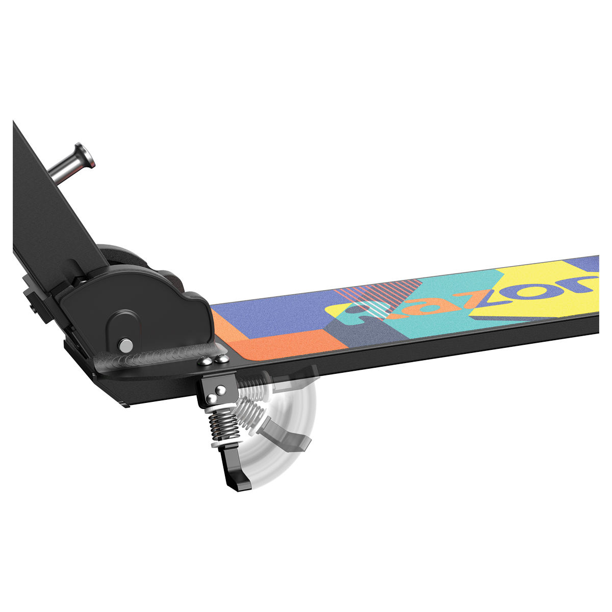 A5 Lux Lightup Scooter kickstand in green