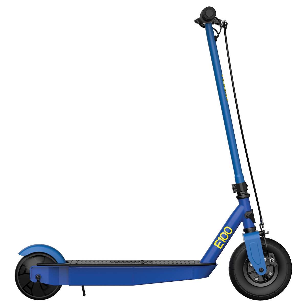 Black Label E100 Scooter right side in blue