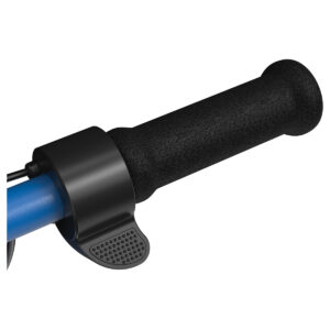 Black Label E100 Scooter throttle in blue