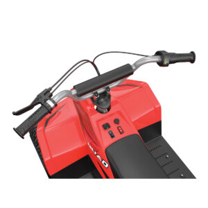 DirtQuad in red handlebars