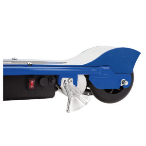 E100 Scooter in blue kickstand