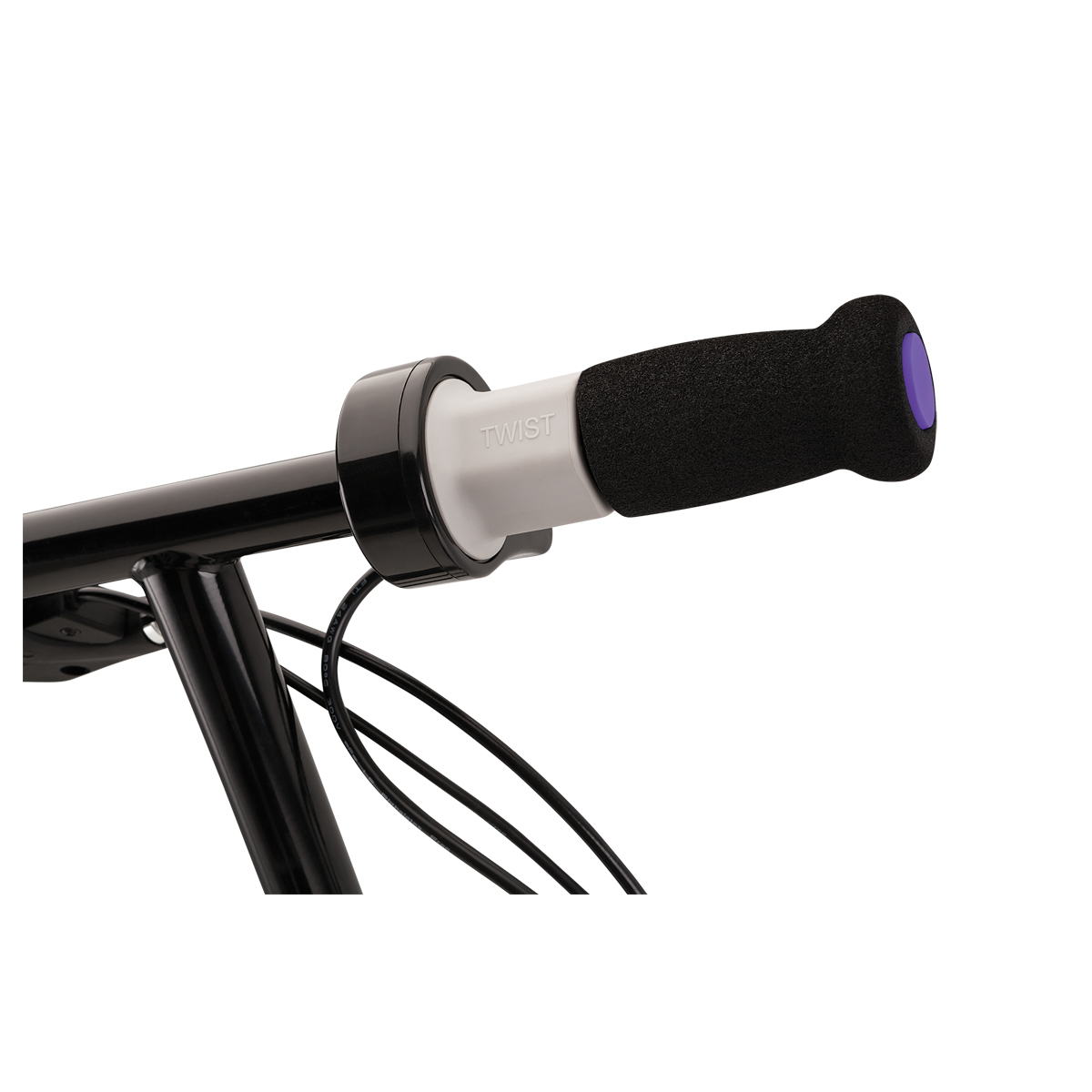 PowerCore E100 in purple throttle