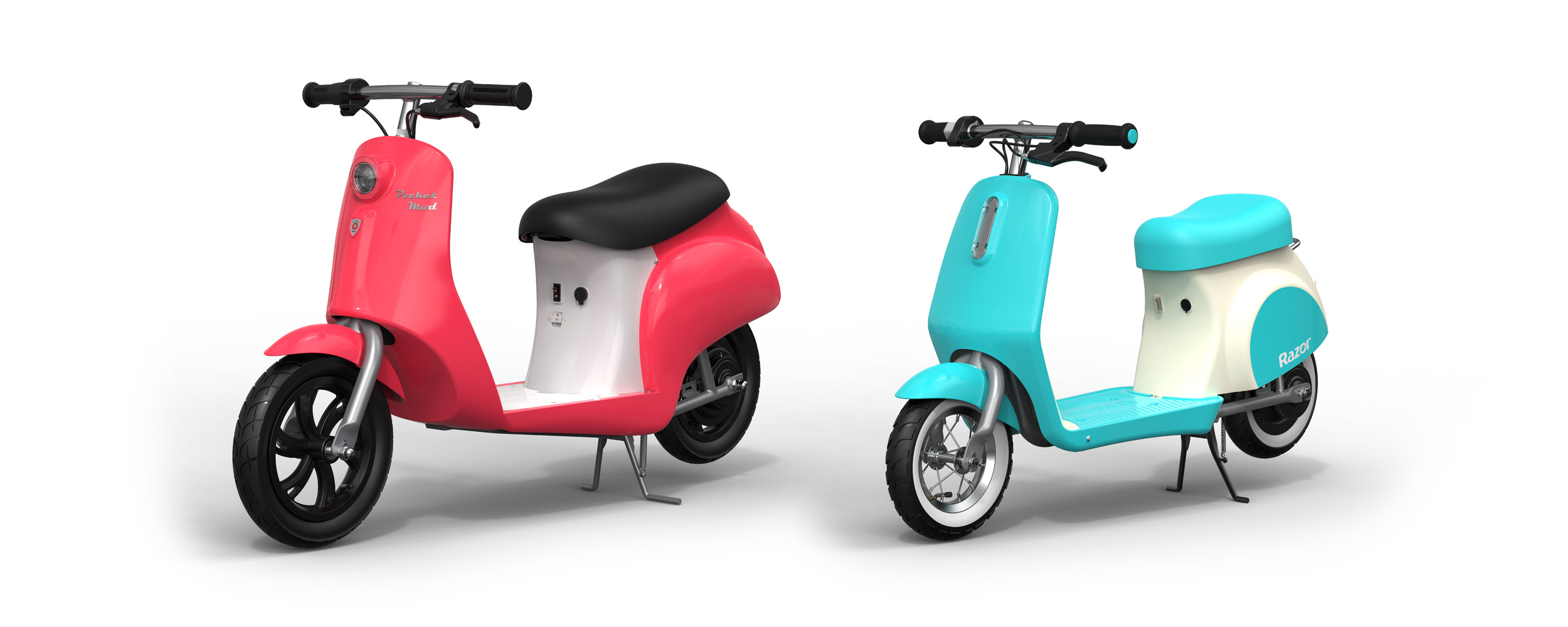 A set of Pocket Mods side by side in blue and teal