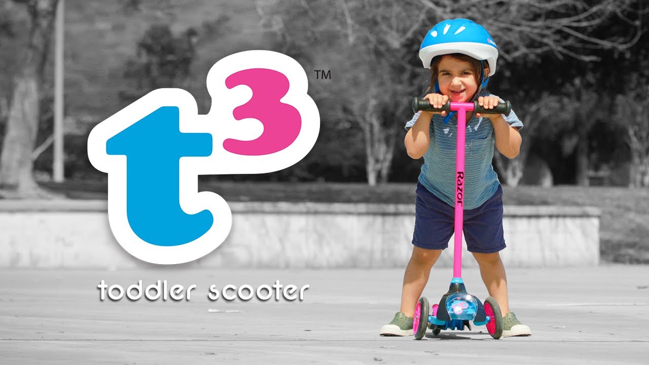 T3 Toddler Kick Scooter Ride Video